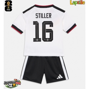 Saksa Angelo Stiller #16 Kotipaita Lapsille MM-kisat 2026 Lyhythihainen (+ shortsit)